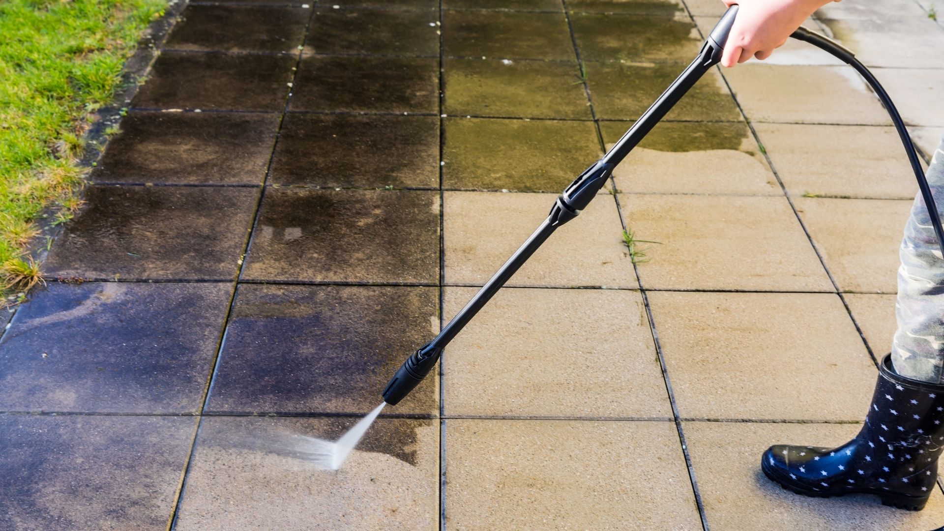 professional cleaning concrete